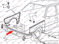 ORNAMENT SUB FARURI - FIAT FIORINO 91-97, FIAT, FIAT FIORINO 91-97, 036000240