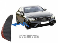 Ornamente Bara Fata Flapsuri Compatibil Cu Mercedes E-Class W213 S213 C238 A238 (16-20) E43 E53 Design Carbon