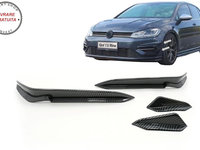 Ornamente bara fata flapsuri VW Golf 7.5 R Hatchback (2017-2020) Carbon Look- livrare gratuita