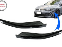 Ornamente bara fata flapsuri VW Golf 8 Mk8 MQB GTI / R-Line (2020-Up) Carbon Look- livrare gratuita