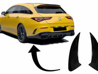 Ornamente Bara Spate Flapsuri compatibil cu Mercedes CLA Shooting Brake X118 CLA Coupe C118 (2019-up) Negru Lucios 45S Design RFOBW118