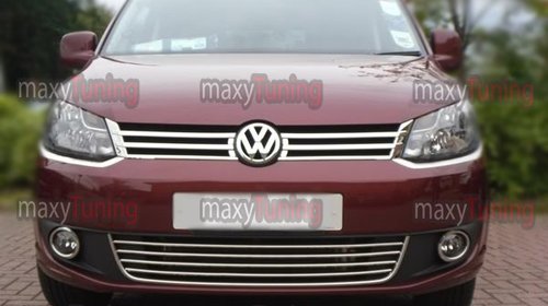 Ornamente inox proiectoare VW Caddy 2010-2015
