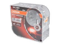 Osram set 2 becuri h1 12v 55w night breaker silver