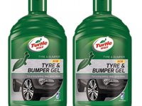 Pachet 2 Buc Turtle Wax Gel Anvelope Si Bandouri Tyre & Bumper Gel 500ML TW FG7917