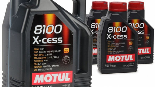 Pachet 8L Ulei motor Motul 8100 X-Cess 5W-40