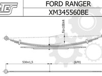 Pachet arc cu foi FORD RANGER ER EQ Producator TES XM345560BE0019 Z//T