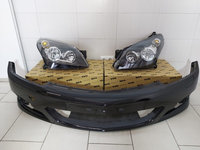 Pachet Bara Fata+Faruri H7/H1 Opel Astra H 2004 2005 | 2006 2007 (Z20R (Negru))