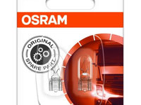 Pachet blister cu becuri 2buc W5W 24V 5W W21X95D din sticla integrala Standard OSRAM OSR2845-02B