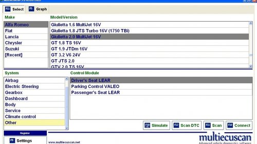 Pachet complet testere diagnoza Fiat Alfa Romeo Lancia + manuale