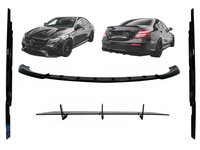 Pachet Exterior Aero compatibil cu Mercedes E-Class E63 W213 S213 (2016-2019) Negru Lucios