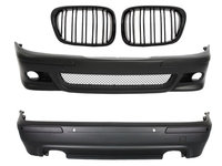 Pachet Exterior Compatibil Cu Bmw E39 1997-2003 M5 Look Cu Grile Centrale Negru Lucios COCBBME39M5WFRB