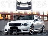 Pachet Exterior compatibil cu Mercedes C-Class W204 (2007-2014) Facelift C63 Design