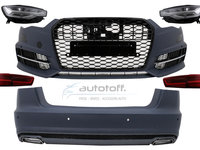 Pachet exterior complet compatibil cu Audi A6 C7 4G (2011-2018) Conversie la 2018 Design TRANSPORT GRATUIT