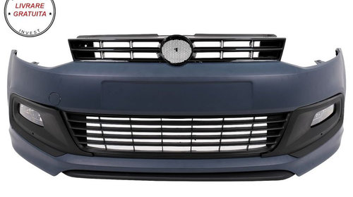 Pachet Exterior cu Faruri si Stopuri VW Polo 6R 6C (2009-2017) R-Line Design Semna