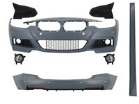 Pachet Exterior cu Proiectoare Ceata si Capace oglinzi compatibil cu BMW Seria 3 F30 (2011-2019) M-Technik Design