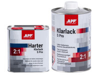 Pachet lac + intaritor acrilic 2:1 APP Klarlack S Pro 1L + 500ml