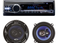 Pachet Radio MP3 player auto PNI Clementine 8524BT 4x45w + Difuzoare auto coaxiale PNI HiFi650, 120W, 16.5 cm PNI-AK004