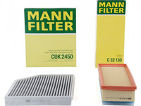 Pachet Revizie Filtre Aer + Polen Mann Filter Audi Q5 8R 2008→ 1.8 TFSI 2.0 TFSI 2.0 TDI