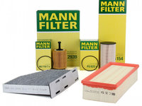 Pachet Revizie Filtre Aer + Polen + Ulei + Combustibil Mann Filter Audi TT 8J 2006-2015 1.9/2.0 TDI C35154+CUK2939+HU719/7X+PU825X