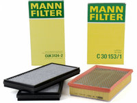 Pachet Revizie Filtru Aer + Polen Mann Filter Bmw Seria 7 E65, E66, E67 2001-2009