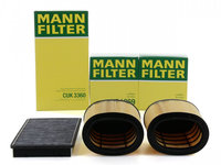 Pachet Revizie Filtru Aer + Polen Mann Filter Porsche 911 997 2004-2012 3.6/3.8 Carrera 345/385/408 PS 2 X C1869+CUK3360