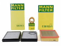 Pachet Revizie Filtru Aer + Polen + Ulei Mann Filter Bmw Seria 7 E65, E66, E67 2001-2009