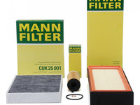 Pachet Revizie Filtru Aer + Polen + Ulei Mann Filter Bmw Seria 4 F32, F82 2013→ 430d 435d C37009+CUK25001+HU6004X