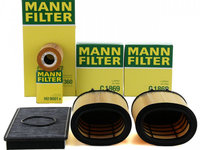 Pachet Revizie Filtru Aer + Polen + Ulei Mann Filter Porsche 911 997 2004-2012 3.6/3.8 Carrera 345/385/408 PS 2 X C1869+CUK3360+HU9001X
