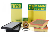 Pachet Revizie Filtru Aer + Polen + Ulei Mann Filter Bmw Seria 7 E65, E66, E67 2001-2009 740d 258 PS 2XC30153/1+CUK3124-2+HU925/4X