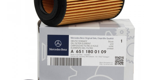 Pachet Revizie Mercedes Ulei Motor Mercedes-Benz 229.51 5W-30 5L A000989690613ABDE + 2 Buc Ulei Motor Mercedes-Benz 229.51 5W-30 1L A000989690611ABDE + Filtru Ulei Oe Mercedes-Benz C-Class W204 2008-2014 A6511800109