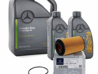 Pachet Revizie Mercedes Ulei Motor Mercedes-Benz 229.51 5W-30 7L + Filtru Ulei Mercedes-Benz