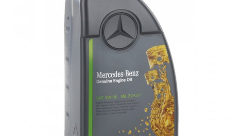 Pachet Revizie Mercedes Ulei Motor Mercedes-Benz 229.51 5W-30 5L A000989690613ABDE + 2 Buc Ulei Motor Mercedes-Benz 229.51 5W-30 1L A000989690611ABDE + Filtru Ulei Mann Filter Mercedes-Benz CLK C209 2002-2009 HU718/1K