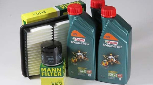 Pachet schimb ulei CASTROL Magnatec 10W40, Da