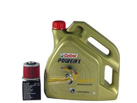 Pachet schimb ulei CASTROL POWER 1 10W40, HONDA SLR 650, 1997->1999