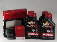 Pachet schimb ulei MOTUL 0W20, Honda Hybrid Insight, 1.3i, 88CP+EL, 2009-prezent