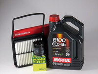 Pachet schimb ulei MOTUL 0W20, Toyota Prius 2 Hybrid, 1.8i, 78CP, 2004-2009