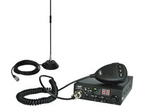Pachet Statie radio CB PNI ESCORT HP 8024 ASQ, 4W, AM-FM, 12/24V + Antena CB PNI Extra 40 cu magnet 5-7KM PNI-PACK79