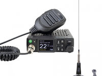 Pachet Statie radio CB PNI Escort HP 8900 ASQ, 12-24V + Antena CB PNI LED 2000 cu baza magnetica PNI-PACK108