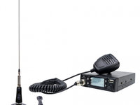 Pachet Statie radio CB PNI Escort HP 9700 USB si Antena CB PNI LED 2000 cu baza magnetica, alimentare 12V / 24V, mufa de bricheta inclusa, ASQ 5 niveluri PNI-PACK109