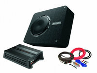 Pachet Subwoofer AUDISON APBX 8 DS + Amplificator Hertz D POWER 1 + kit de cabluri complet