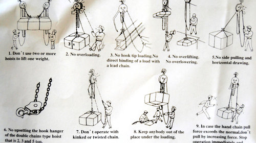 Palan manual de ridicat pe lant manual 1000kg