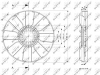 Paleta ventilator racire motor 49848 NRF pentru Bmw Seria 6 Bmw Seria 5 Iveco Eurocargo