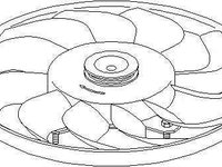 Paleta ventilator racire motor VW GOLF III 1H1 TOPRAN 110 961