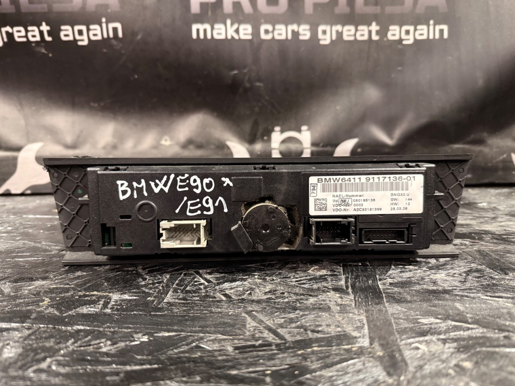 Panou clima BMW E90 E91 E92 E93 - Cod 64 11 9 287 977 (control AC automat) - imagine 2