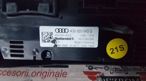 Panou comanda AC clima Audi A6 4G C7 2012 variant 2.0 tdi