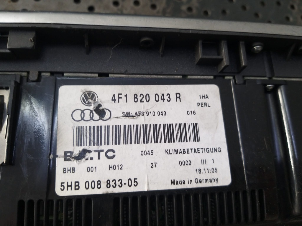 Panou comanda clima ac audi a6 c6 4f 4f1