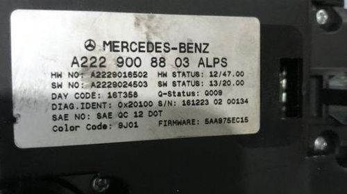 Panou comanda Mercedes S Class W222