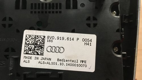 Panou control MMI Audi A3 8v 2015 8V0919614P