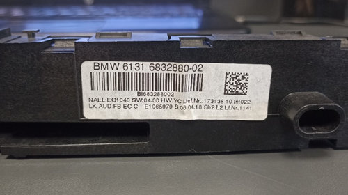 Panou interfata cd-player BMW Seria 1, F20, F21, 61316832880