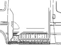 Panou lateral FORD TRANSIT bus (T_ _), FORD TRANSIT bus (E_ _), FORD TRANSIT Van (T_ _) - VAN WEZEL 1895110